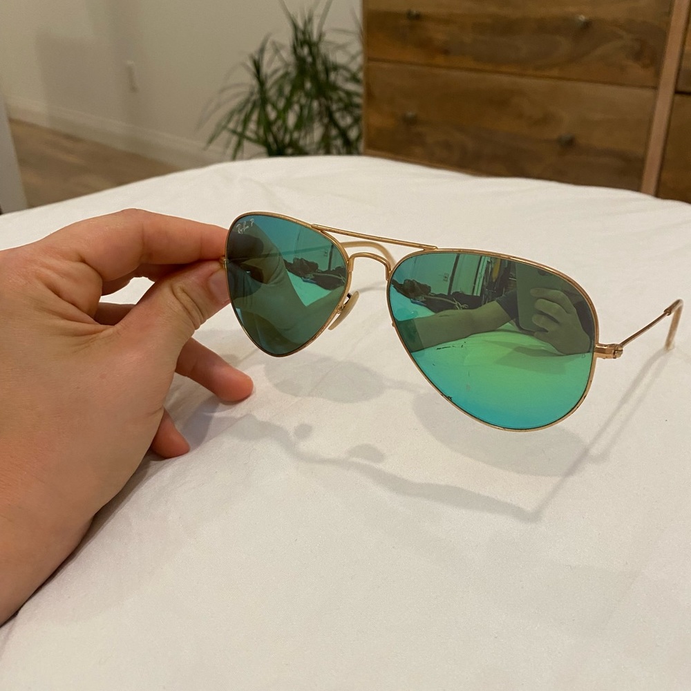 RAY BAN AVIATOR FLASH LENSES